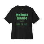 Matcha Magic Tee — Matcha Magic Graphic Oversized Boxy T-Shirt