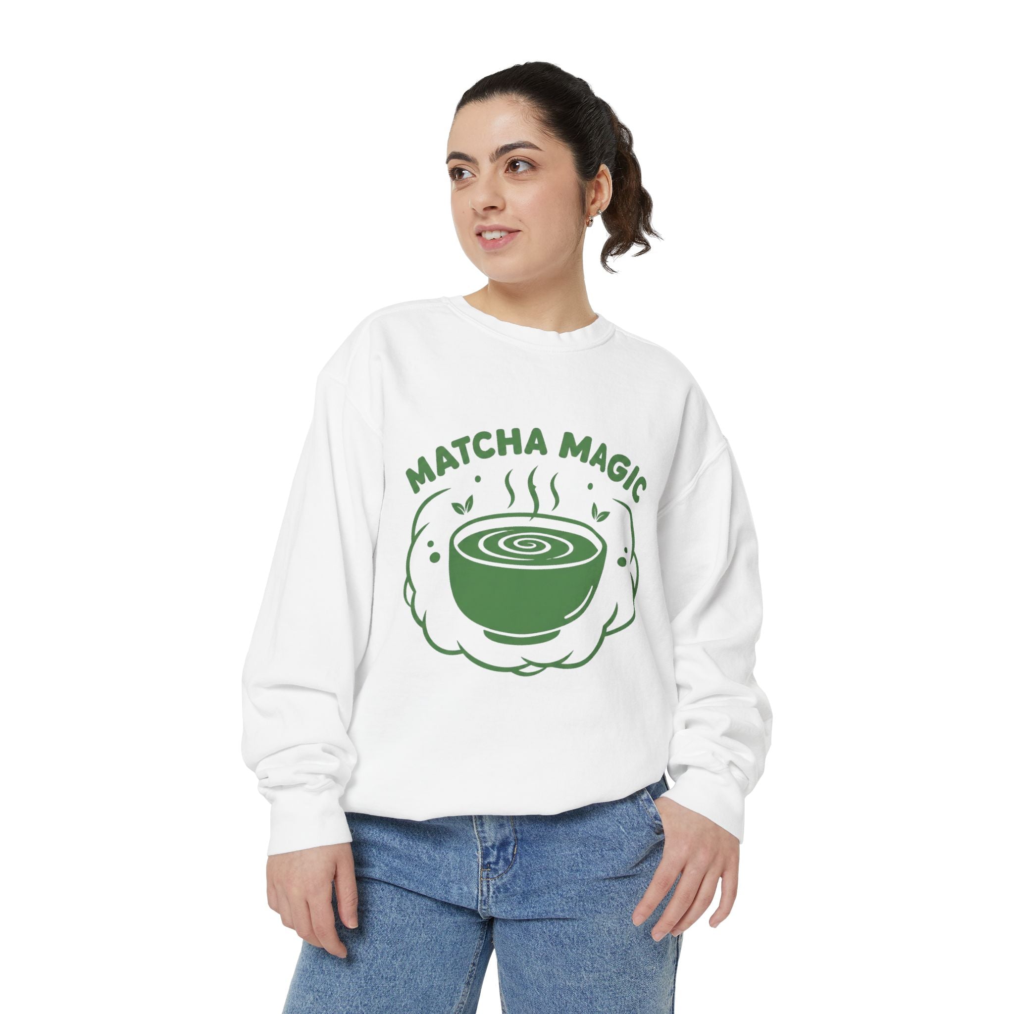 Matcha Magic - Cozy Crewneck Sweatshirt