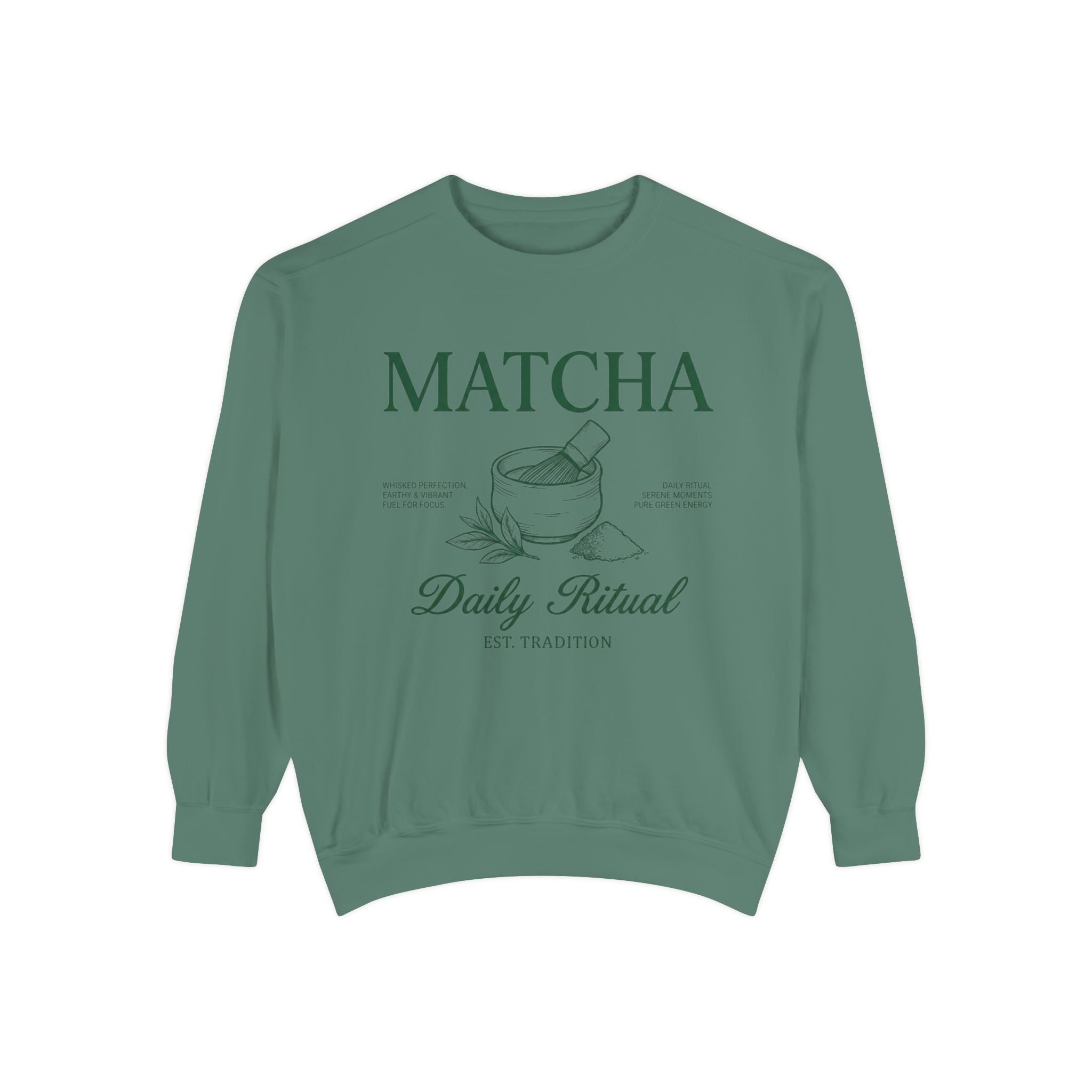 Matcha Daily Ritual - Graphic Crewneck Sweatshirt