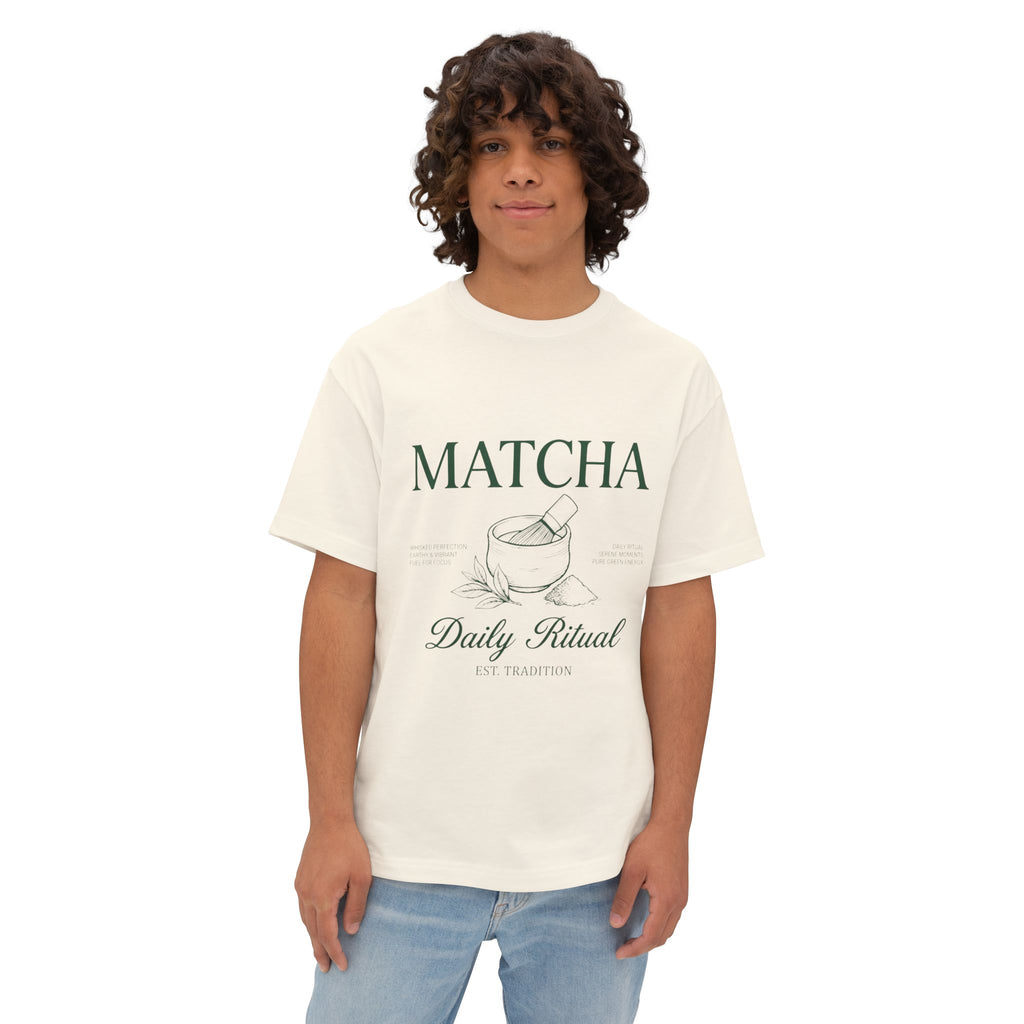 Matcha Daily Ritual Tee - Oversized Boxy T‑Shirt