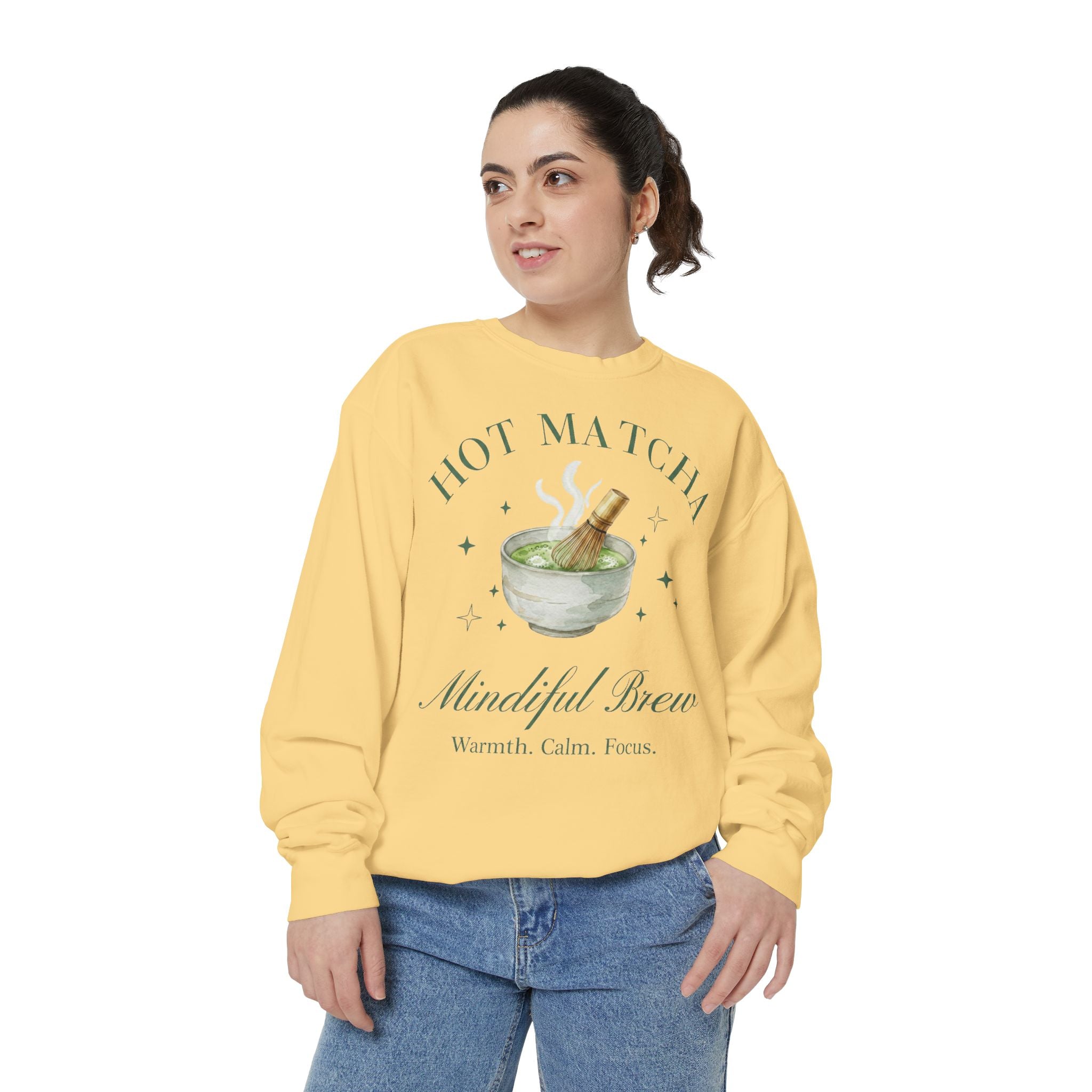Hot Matcha — Crewneck Sweatshirt