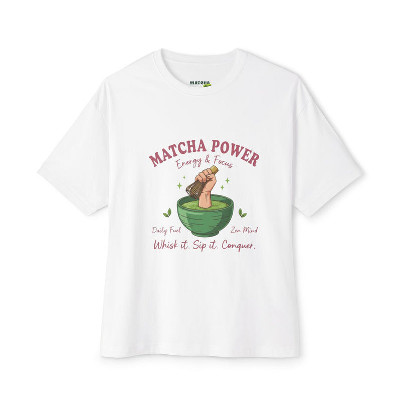 Matcha Power Tee — Cute Matcha Bowl Graphic Shirt