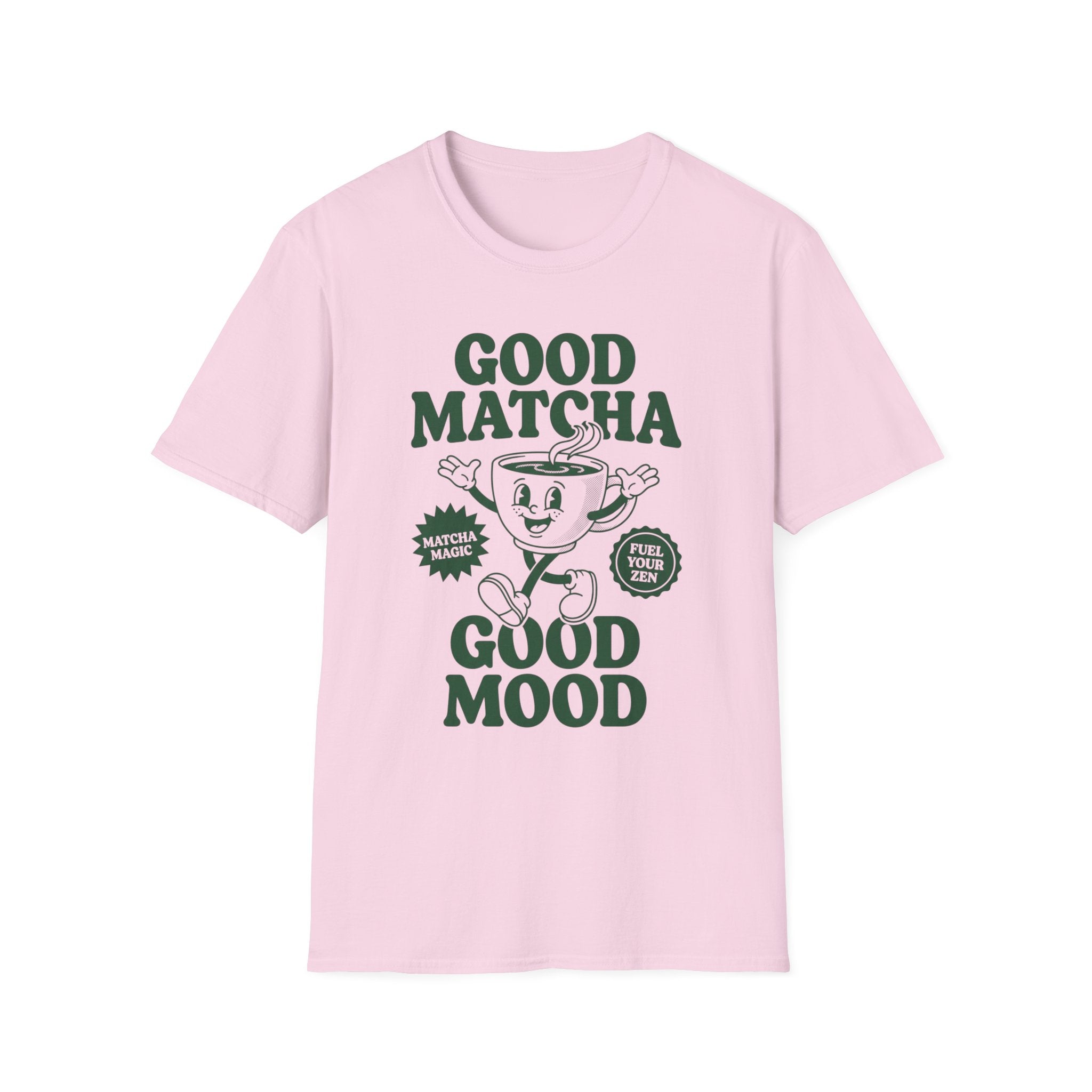 Good Matcha Good Mood T-Shirt — Retro Matcha Tea Graphic Tee