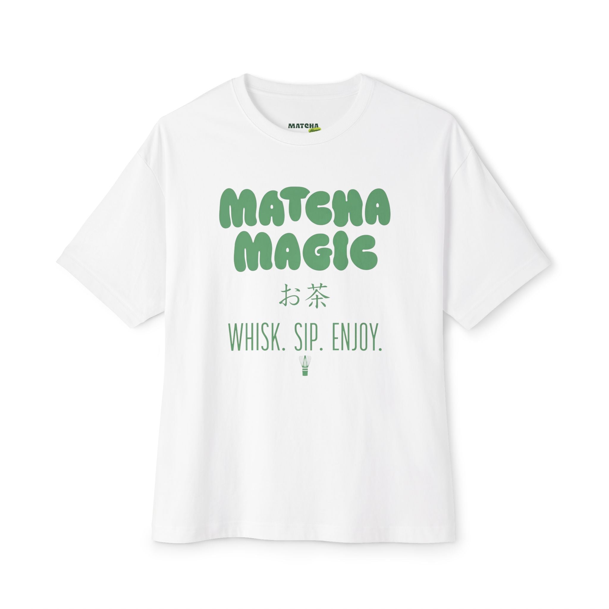 Matcha Magic Tee — Matcha Magic Graphic Oversized Boxy T-Shirt