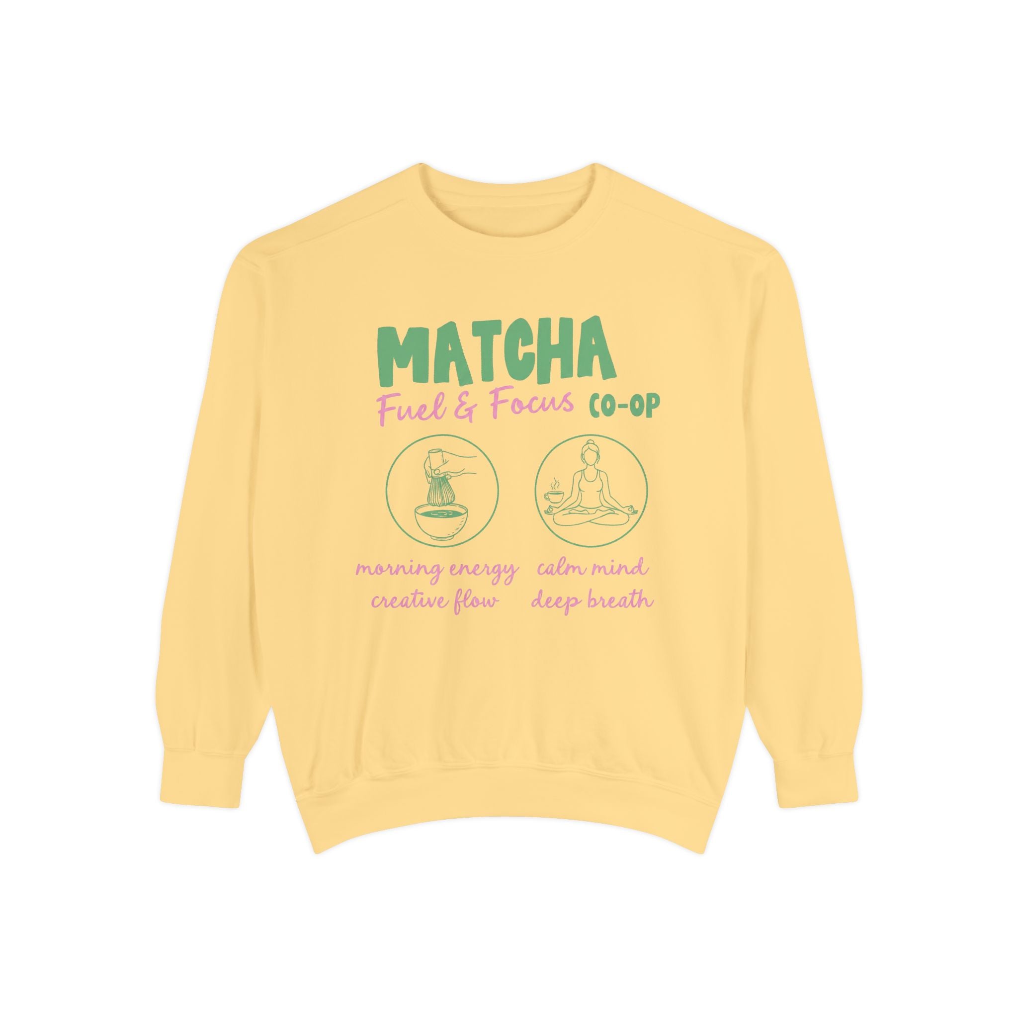 Matcha Fuel & Focus — Crewneck Sweatshirt