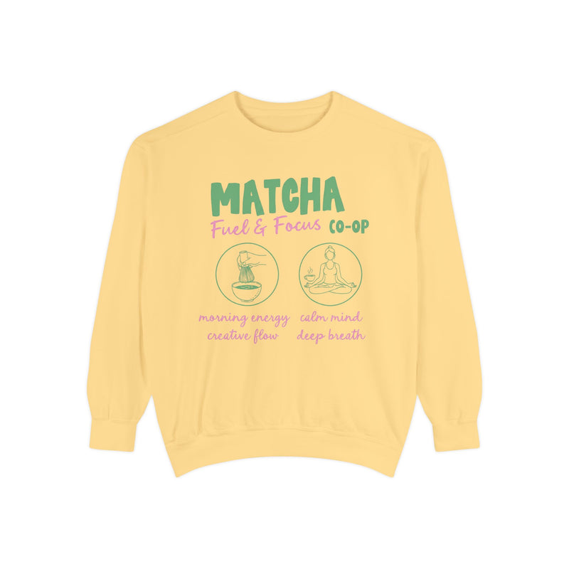 Matcha Fuel & Focus — Crewneck Sweatshirt