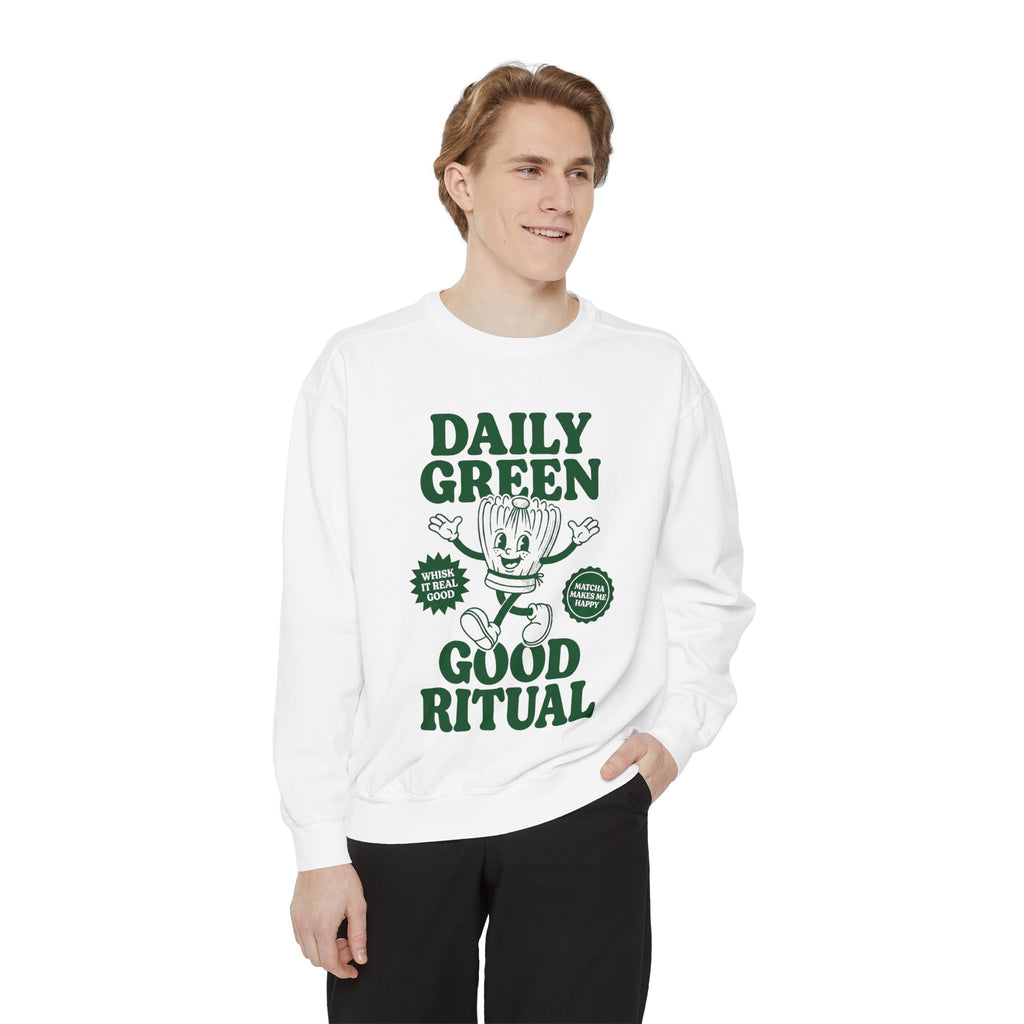 Daily Green Good Ritual - Graphic Crewneck Sweatshirt
