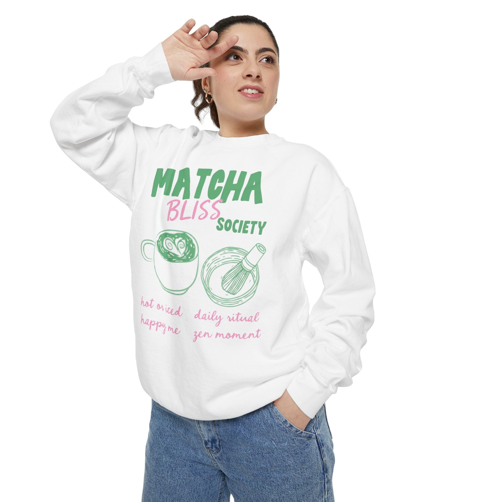 Matcha Bliss — Cozy Crewneck Sweatshirt