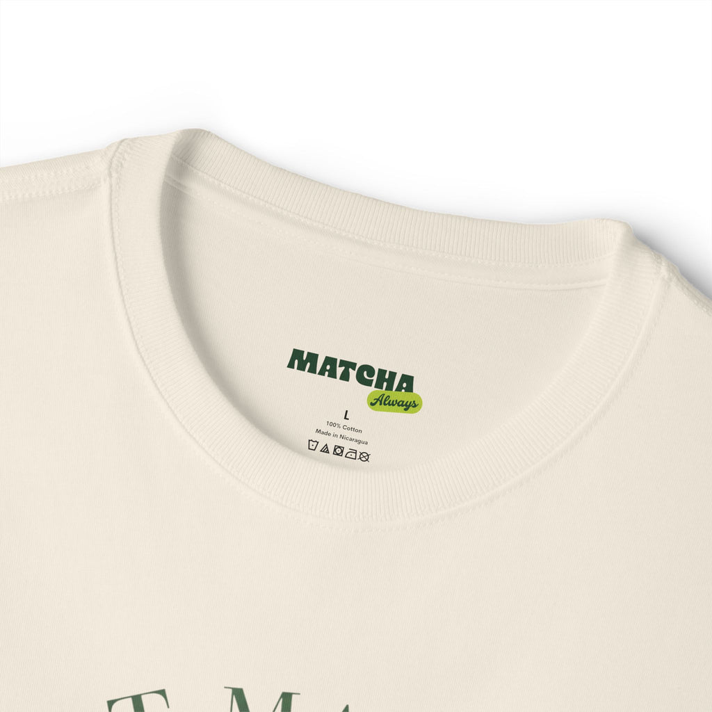 Matcha Mindful Brew Tee - Hot Matcha Oversized Boxy T‑Shirt