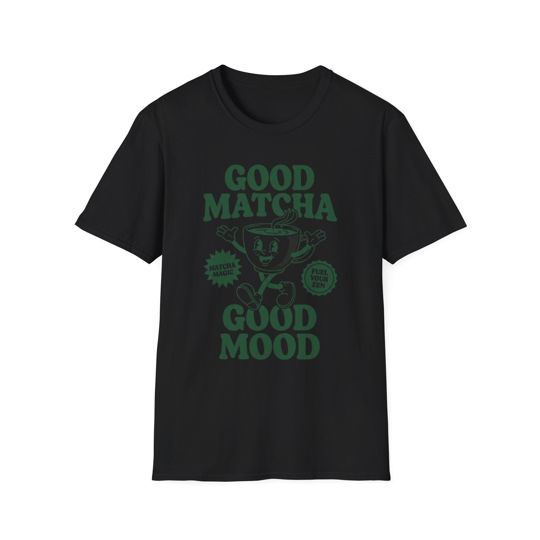 Good Matcha Good Mood T-Shirt — Retro Matcha Tea Graphic Tee