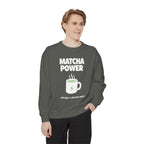 Matcha Power — Mug Graphic & Good Vibes Graphic Crewneck Sweatshirt