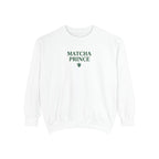 Matcha Prince — Minimalist Tea Lover Graphic Crewneck Sweatshirt