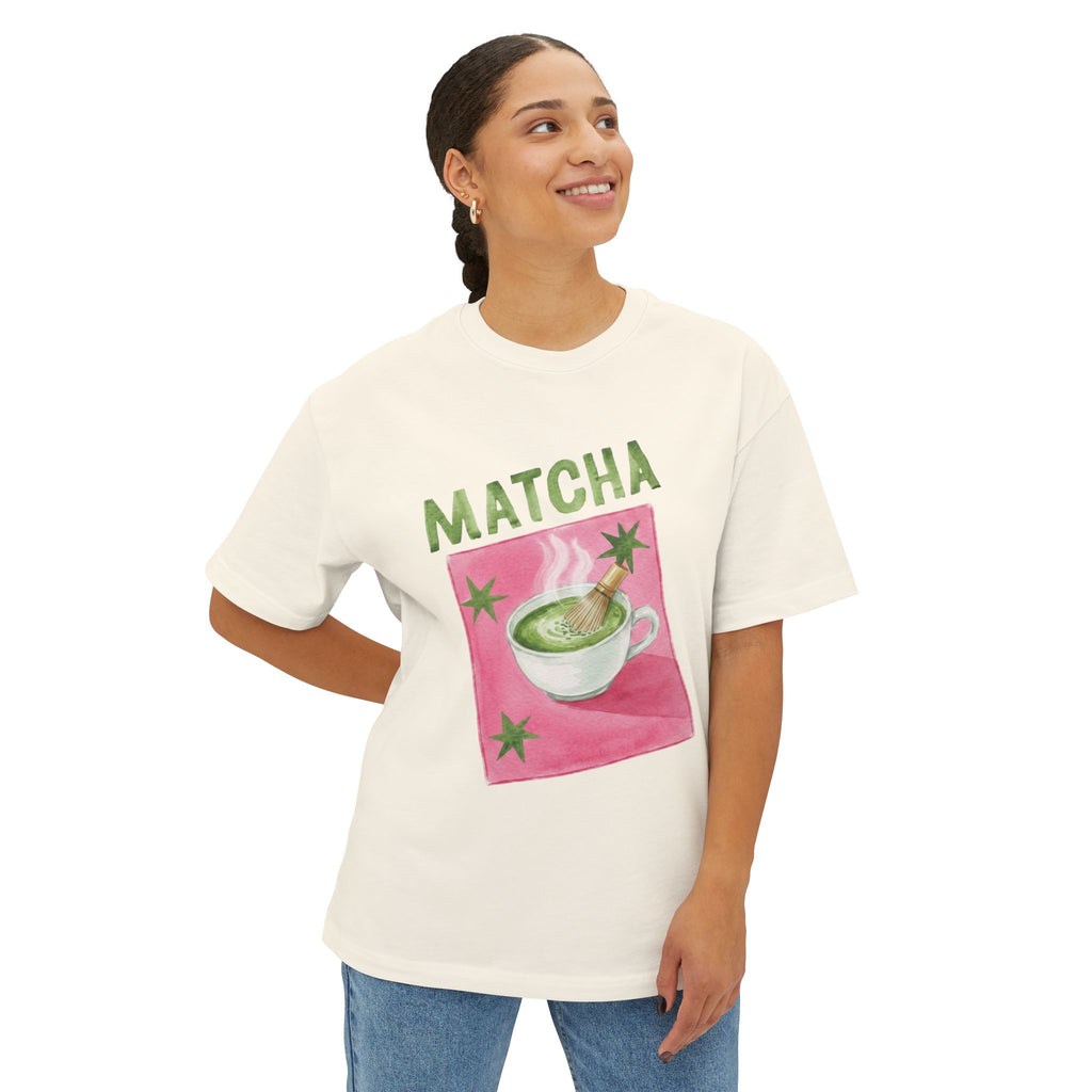 Matcha Graphic Tee - Vintage Tea Cup Design