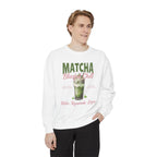 Matcha Bliss — Matcha Bliss & Chill Cozy Tea Lover Crewneck Sweatshirt
