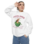Matcha Power — Whisk it. Sip it. Conquer. Crewneck Sweatshirt