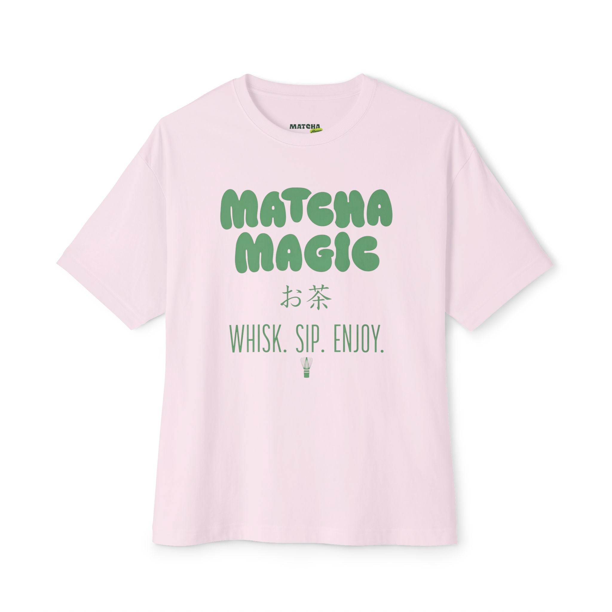 Matcha Magic Tee — Matcha Magic Graphic Oversized Boxy T-Shirt