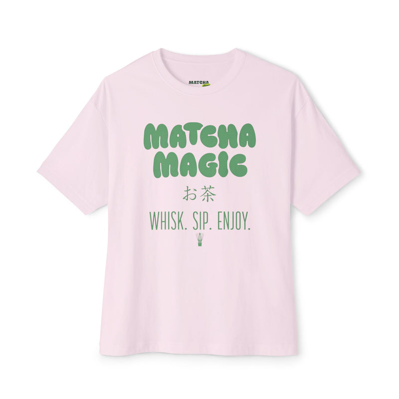 Matcha Magic Tee — Matcha Magic Graphic Oversized Boxy T-Shirt