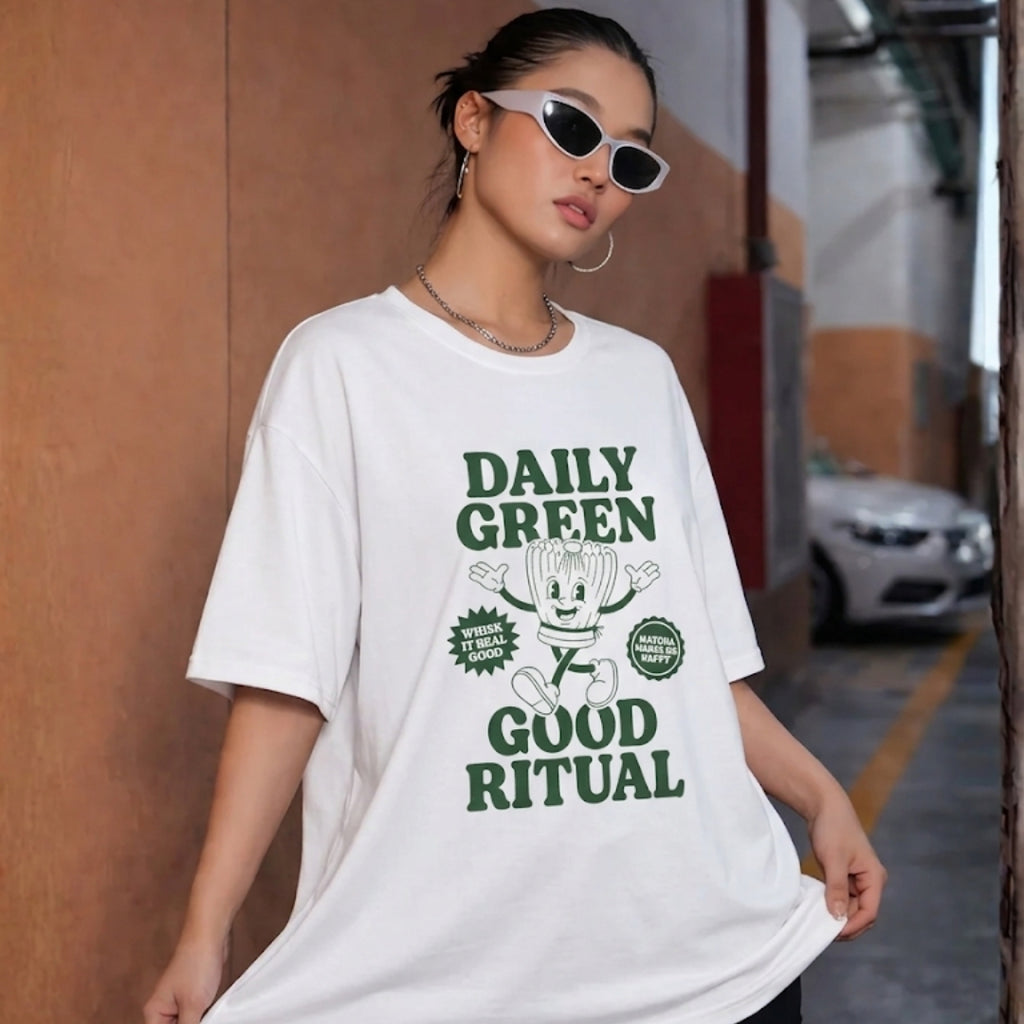 Matcha Tee — Daily Green Good Ritual Graphic T-Shirt