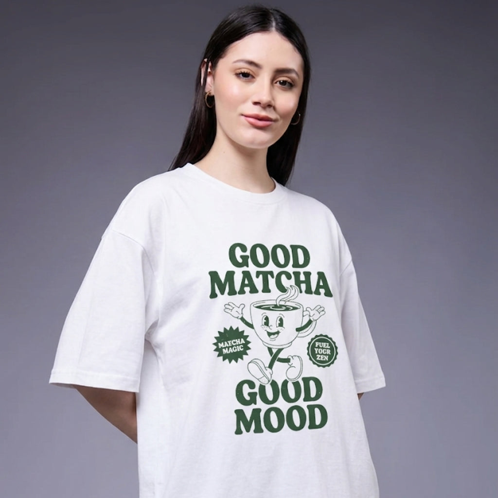 Matcha Tee - Good Matcha Good Mood Graphic T-Shirt