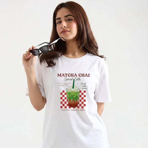 Matcha Chai Tee — Matcha Chai Spiced Latte Graphic T-Shirt