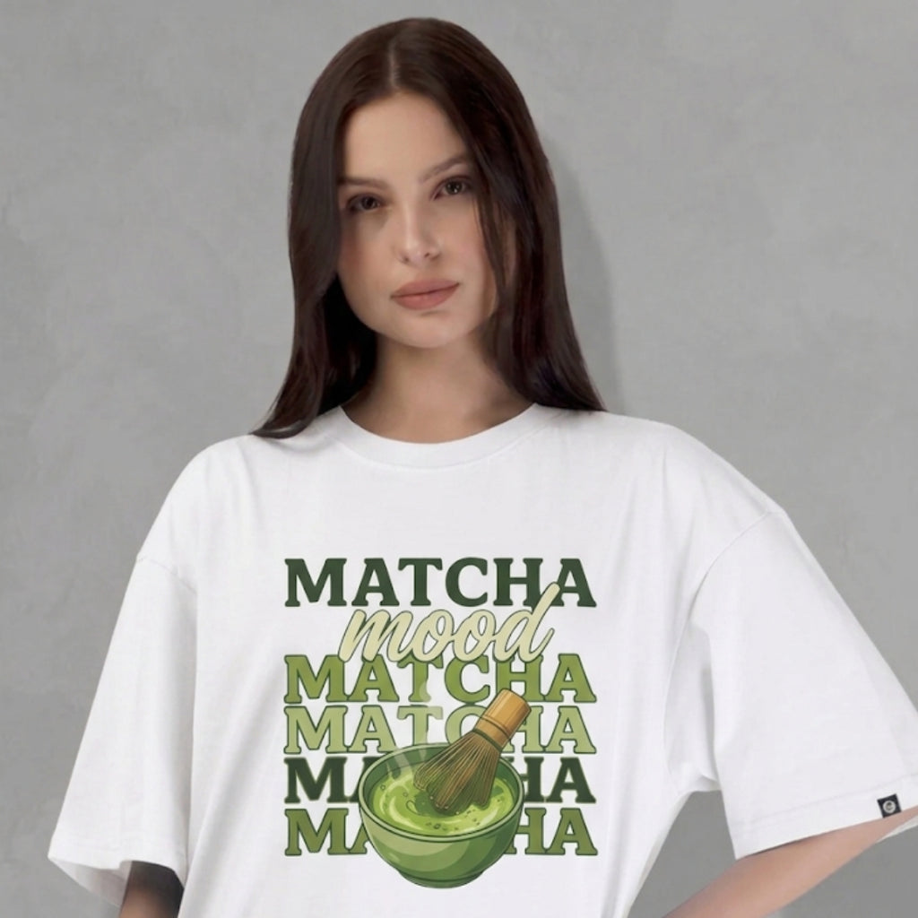 Matcha Mood Tee — Vintage Matcha Bowl Graphic T-Shirt