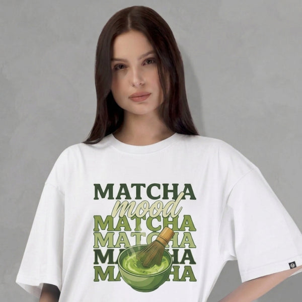 Matcha Mood Tee — Vintage Matcha Bowl Graphic T-Shirt
